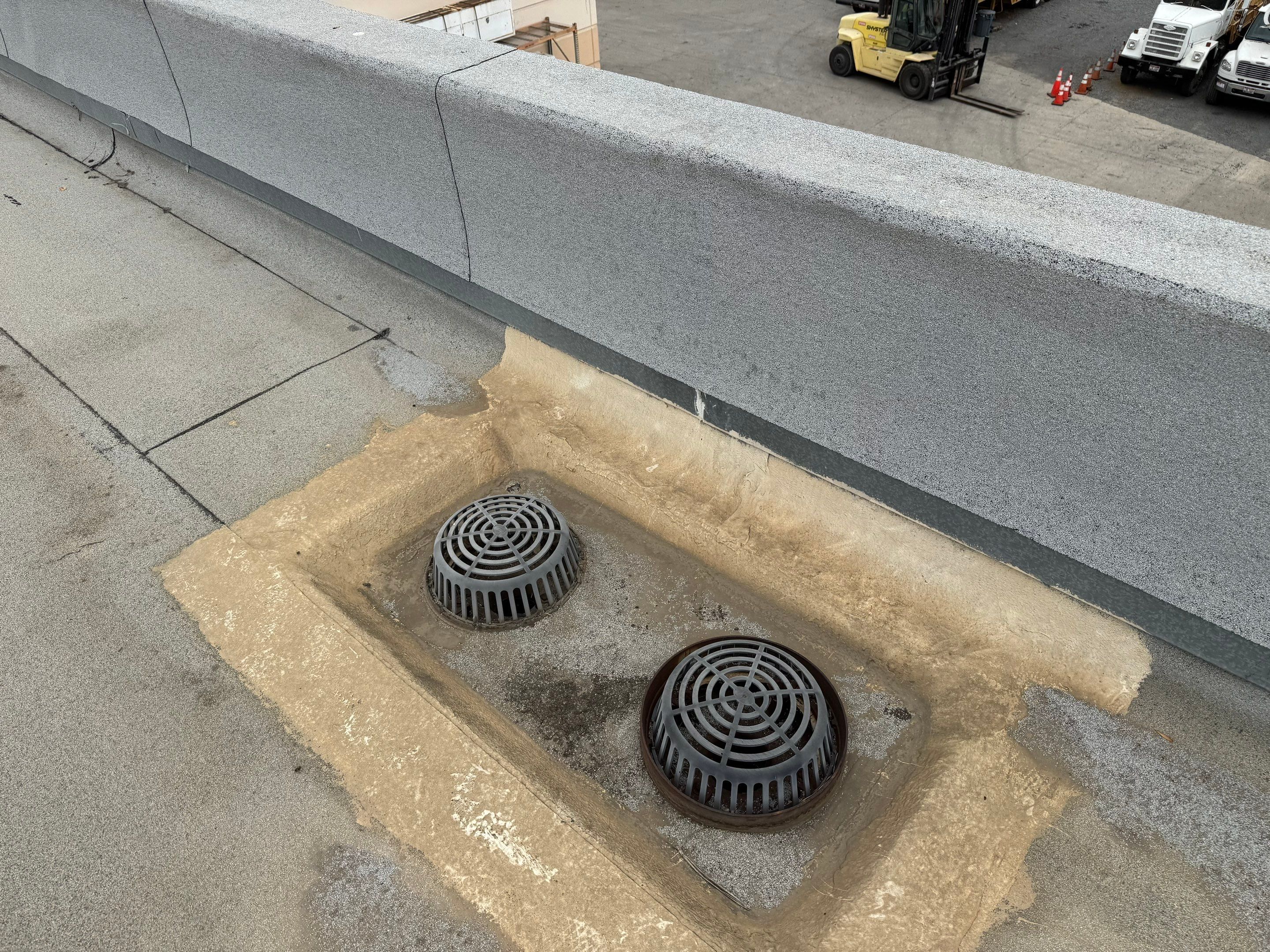 Escondido Commercial Roof Maintenance & Silicone Restoration Preparation by Zenith Roofing Services