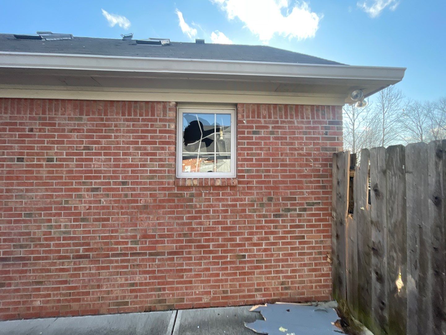 Tornado damage in Whiteland. Roof replacement, James Hardie siding, exterior paint, gutters, windows, doors by 317 Roofing & Restorations