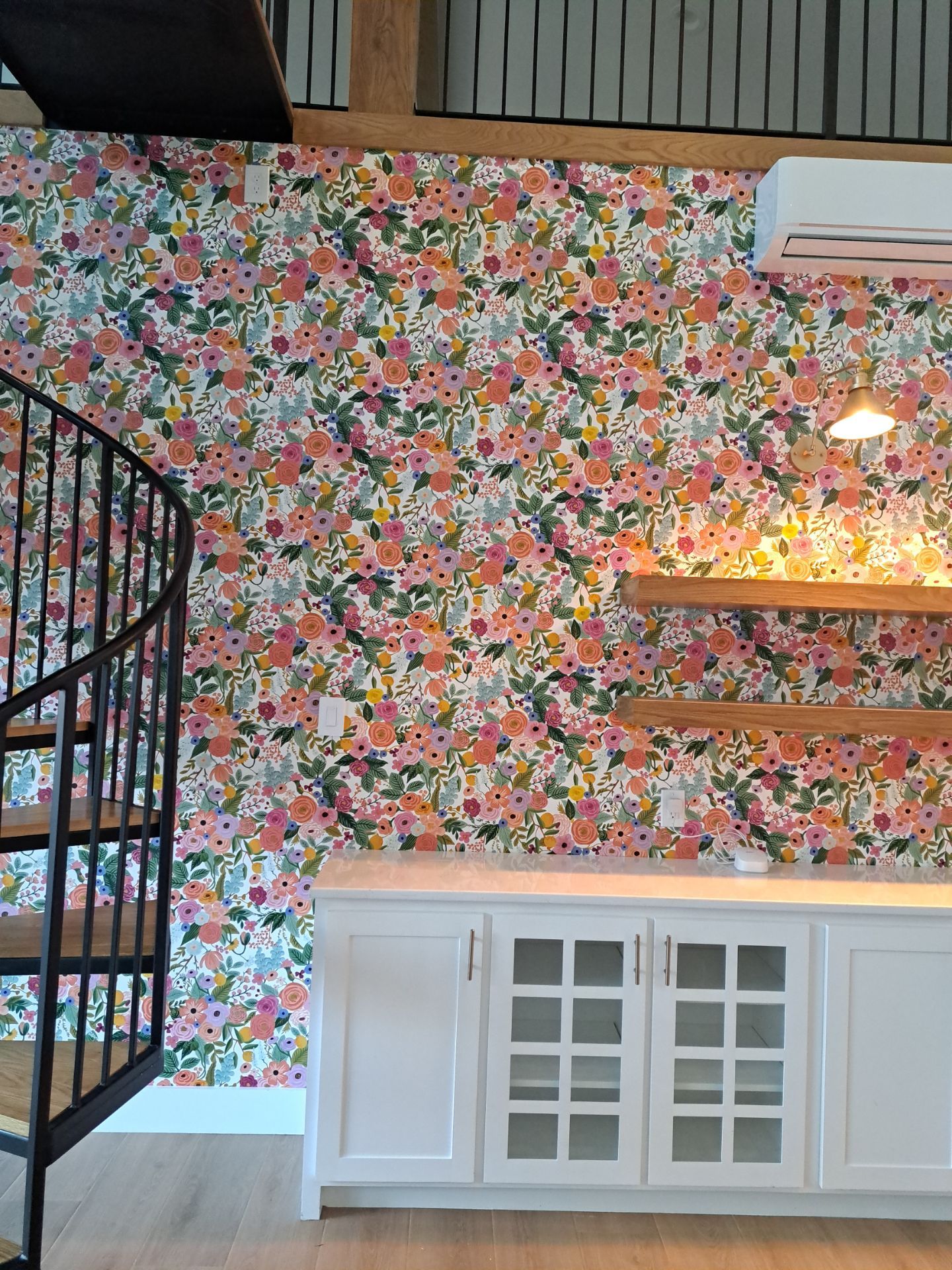 Living Room Wallpaper Accent Wall  by Nomad Painting