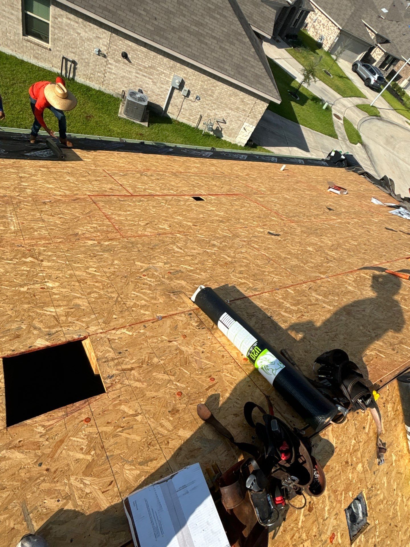 Residential Roofing Installation using Owen's Corning Duration (Lifetime) Shingles by Roof Repair Company