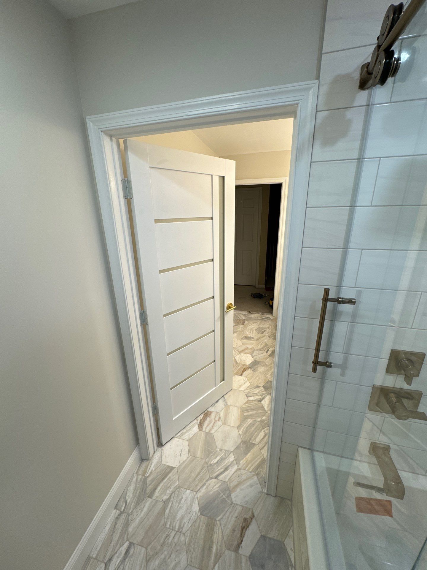 Door Installation using Interior Slab Door by A1 NERDY HOMES LLC
