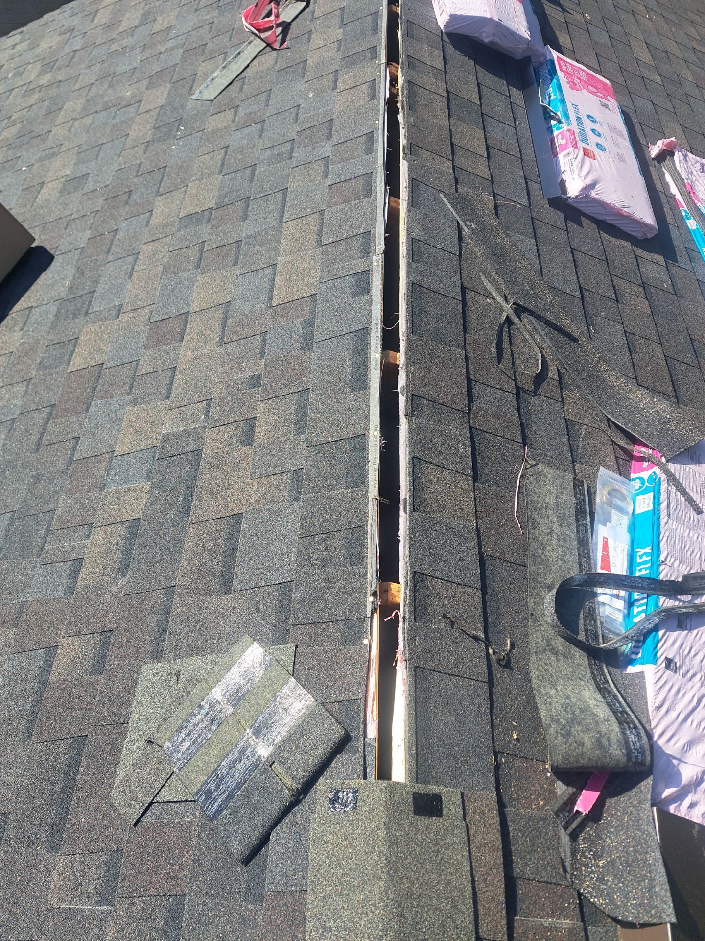 Bad EuroShield Install to Shingles in Issaquah by Roof Smart
