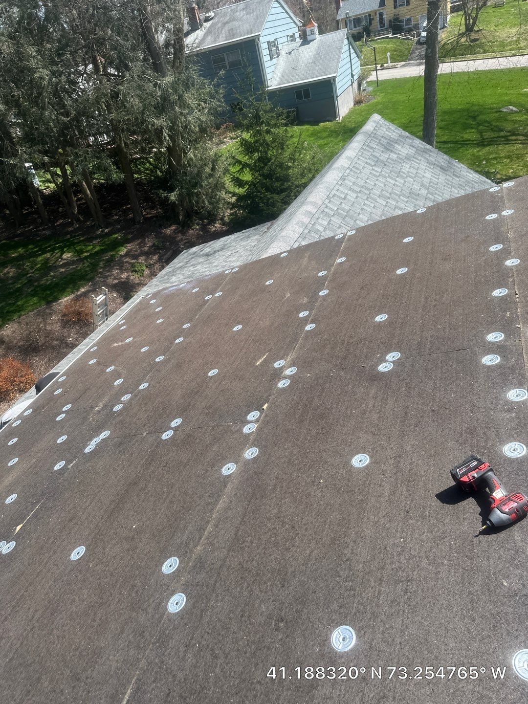 Residential Roofing Installation using Tamko Slatestone gray by A Plus Exterior