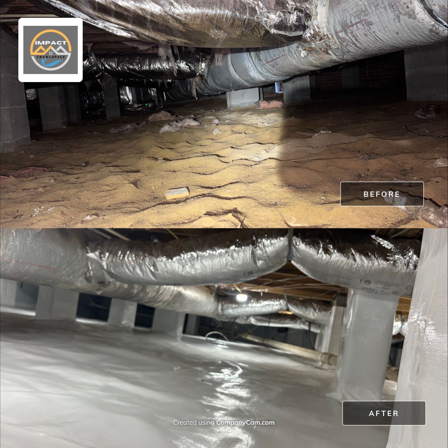 Encapsulation, Attic Insulation, and Attic Fan Project by Impact Crawlspace