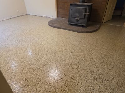 Polyaspartic Basement and Garage Floor Coating in Coeur d'Alene
