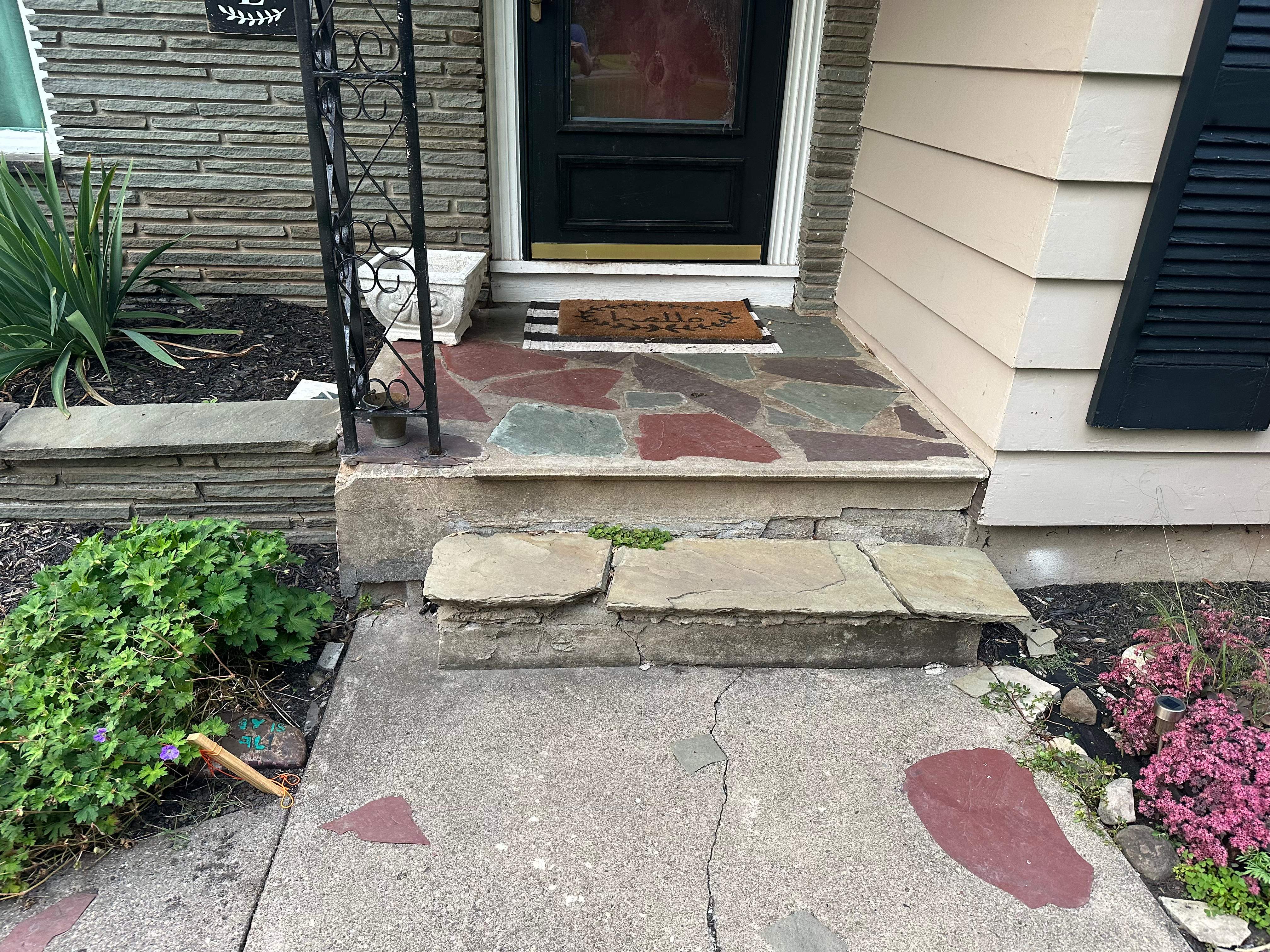 Broom Finish Porch and Walkway  by NG Masonry & Construction LLC