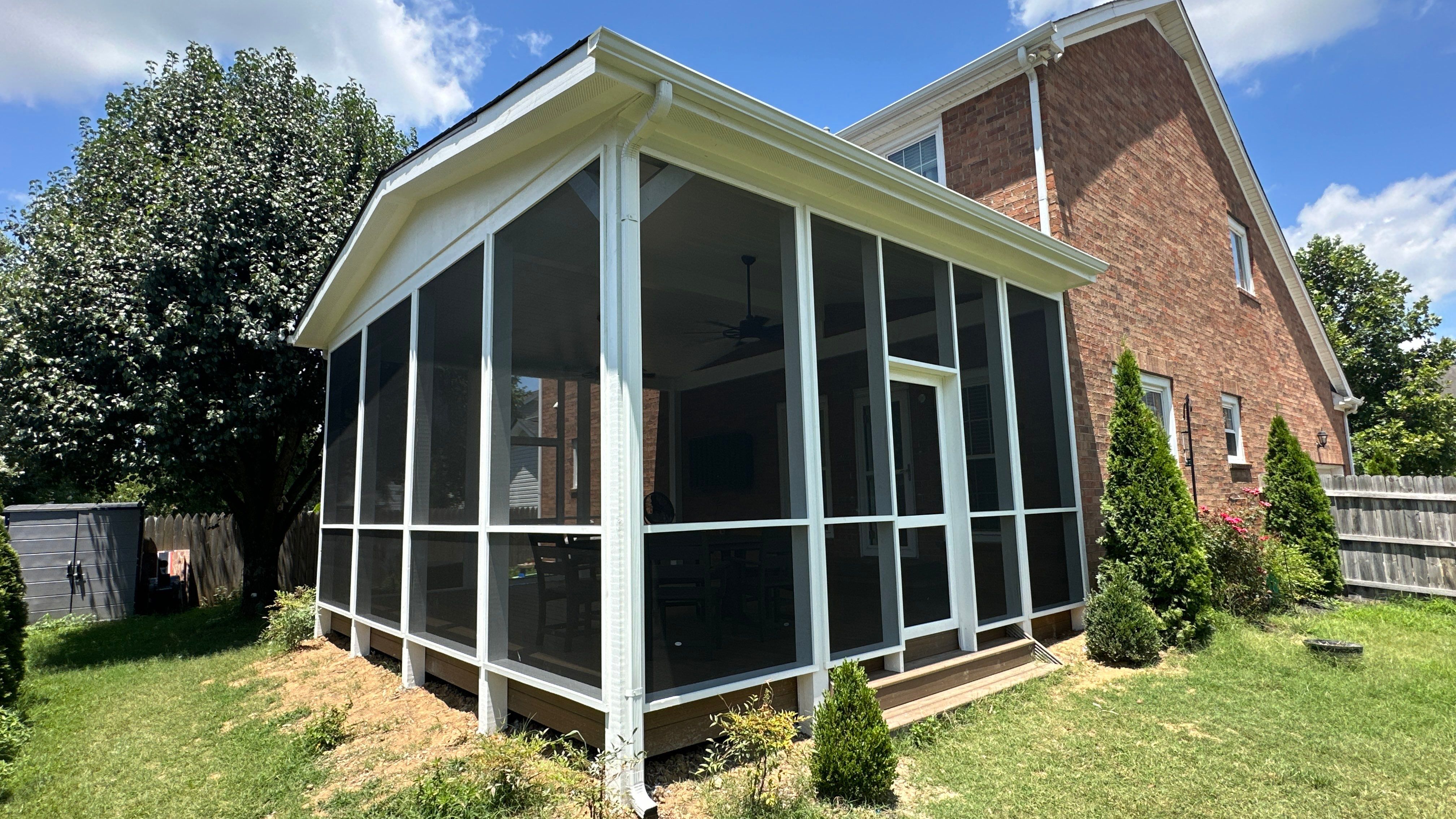 Screened In Porch Build in Franklin by Music City Improvements