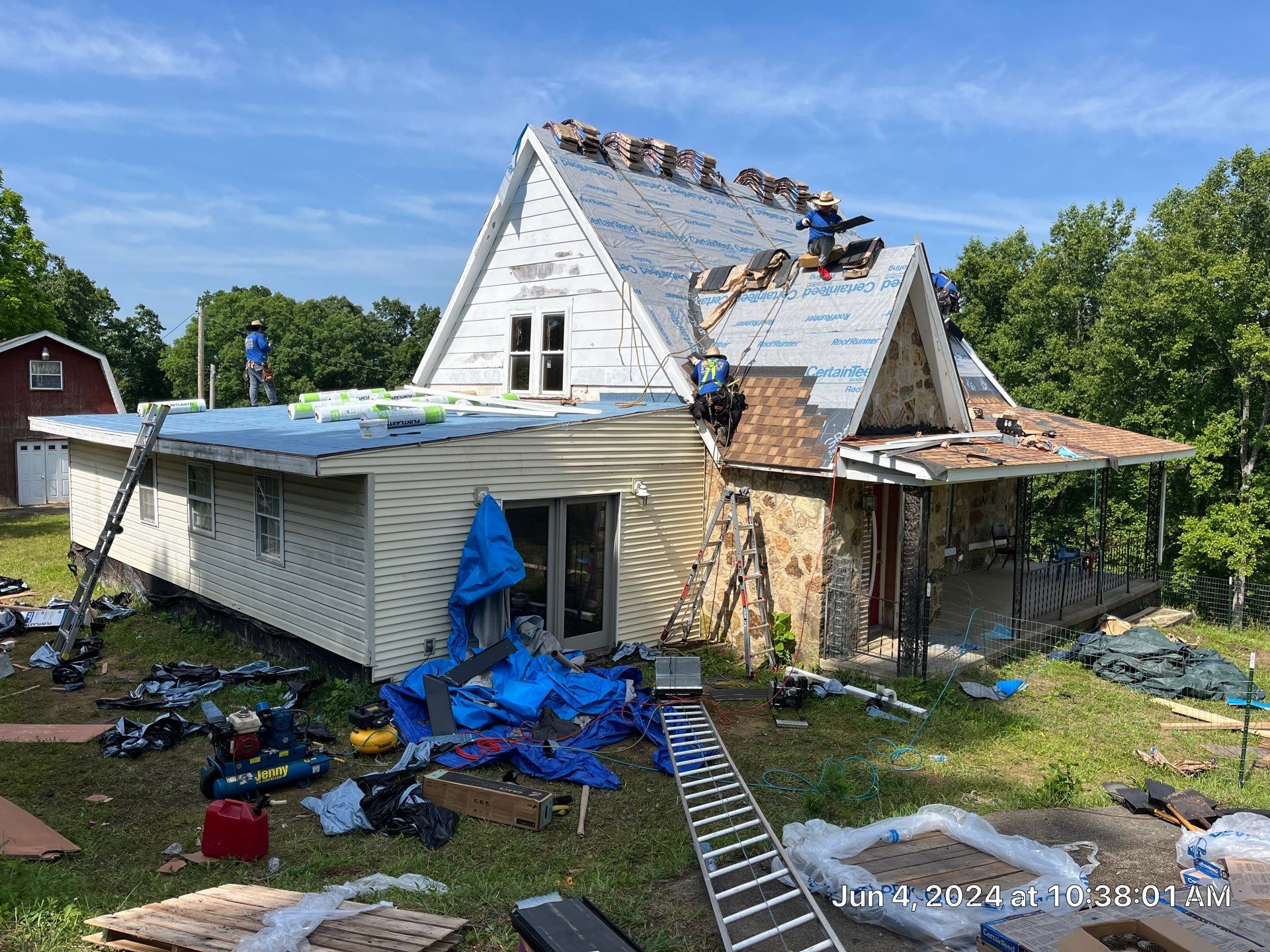 Residential Roofing Installation using Certainteed Landmark Pro Shingles by Fahey Roofing + Contracting