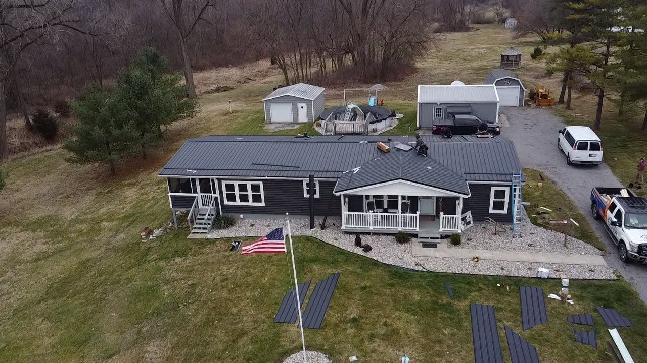 Exposed Fastener Metal Roof Replacement – Columbia City, Indiana by 4Ever Metal Roofing