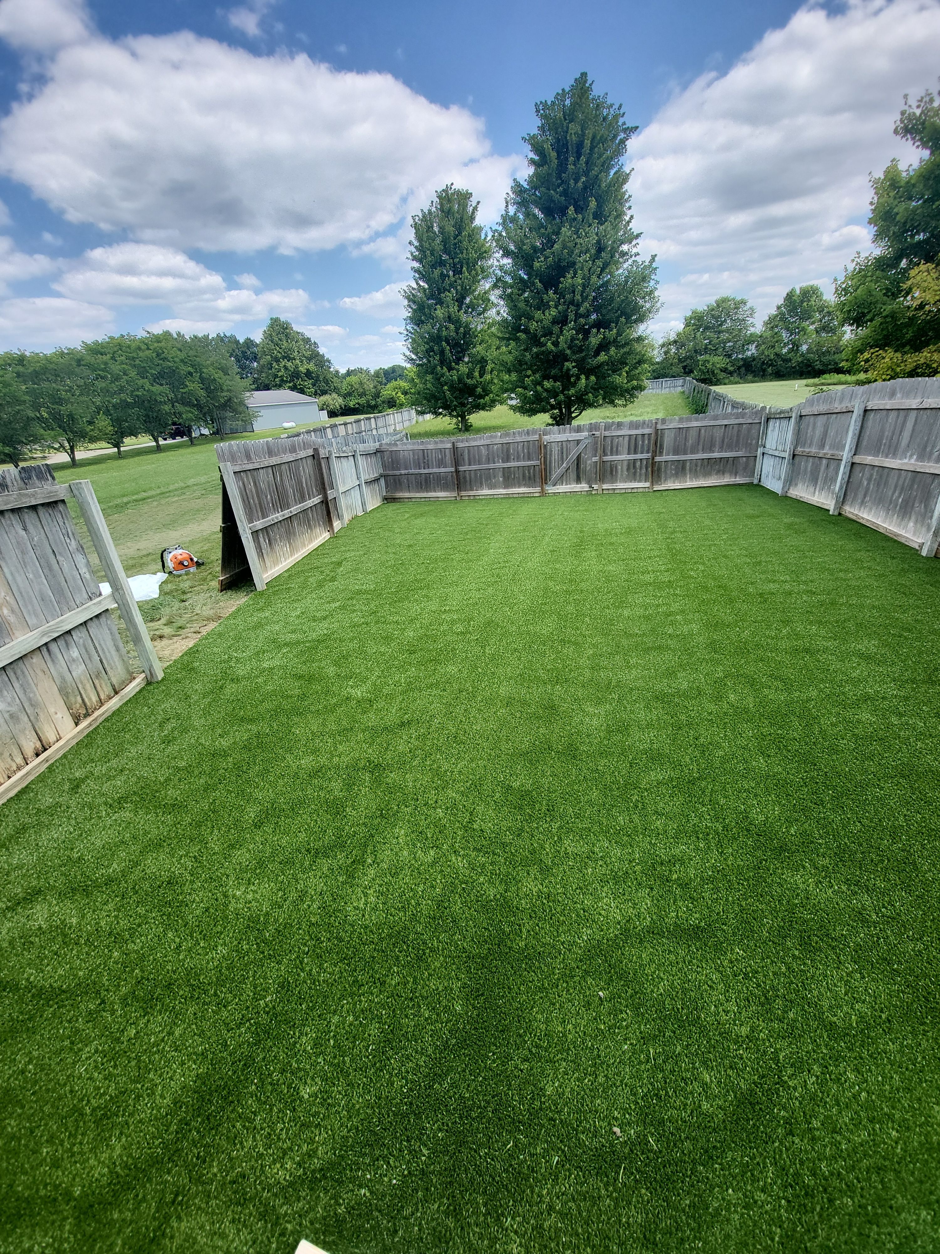 Synthetic Turf Pet Lawn Installation in Hilliard by Southwest Greens Midwest