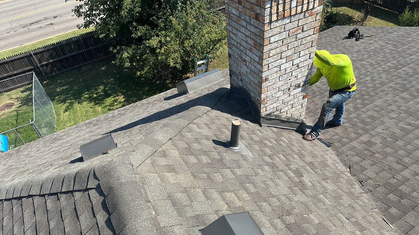 roof, vent, skylight and chimney flashing replacement in Oklahoma City by McCann's Roofing and Construction