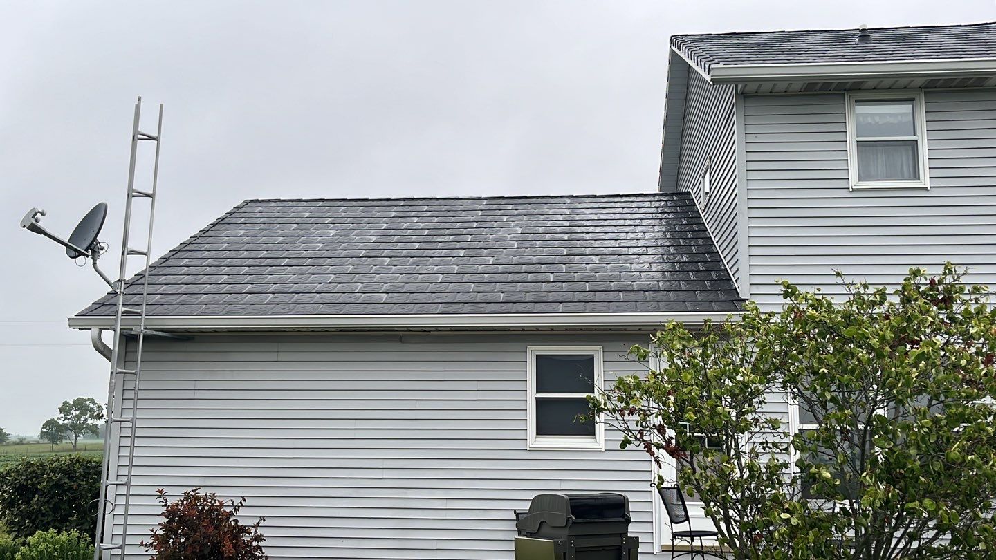 Residential Roofing Installation using Metstar Slate Plus Smooth Black by Nitro Roofing and Construction