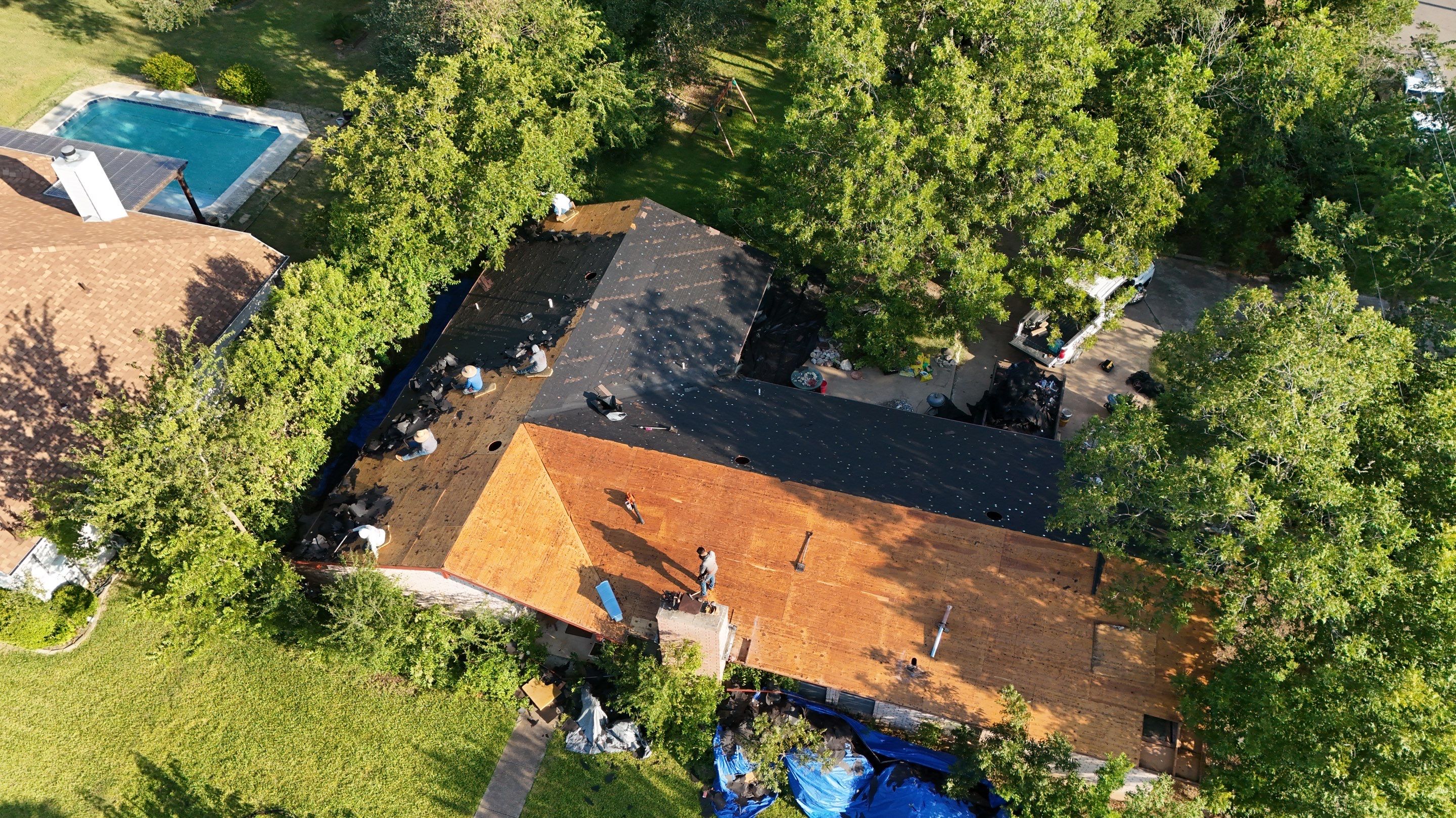 Residential Roof Replacement using GAF - HDZ - Pewter Gray by Action Exteriors Austin