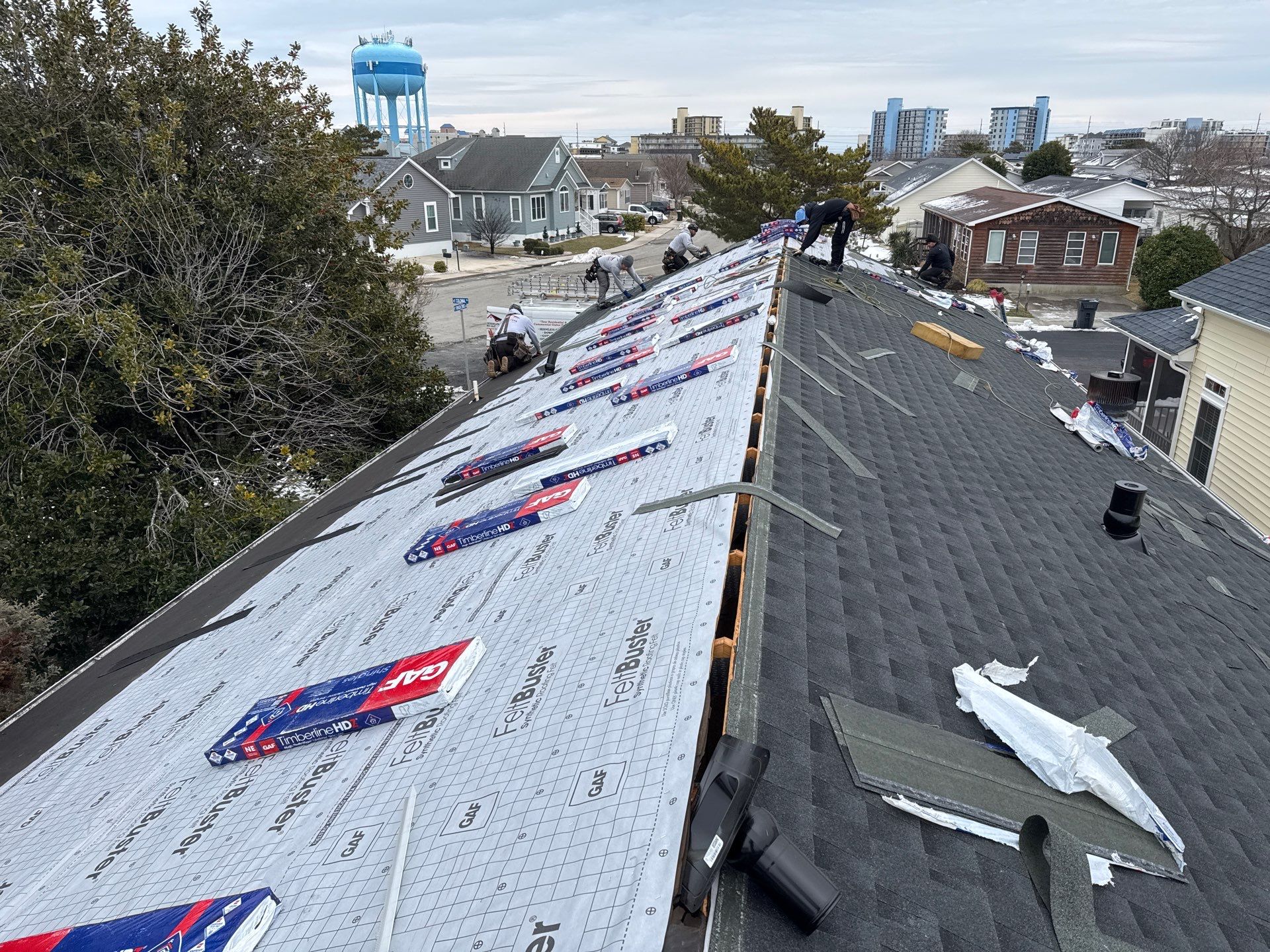 Residential Roofing Installation using GAF Timberline HDZ by Matter Roofing & Construction