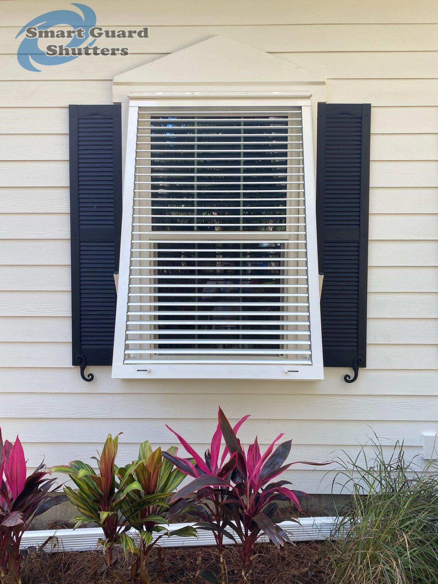 Impact Bahamas in Signal White by Smart Guard Shutters