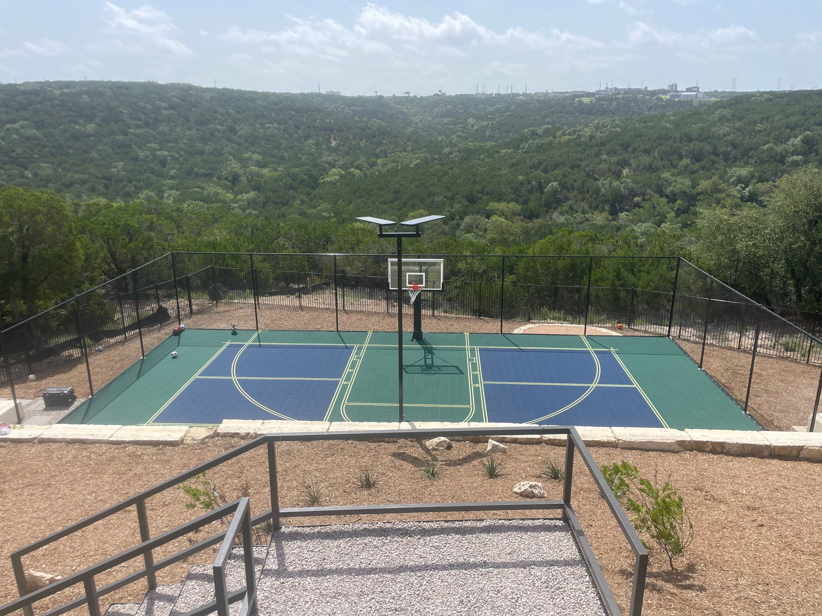 Custom Gamecourt near Oasis by Sport Court Austin