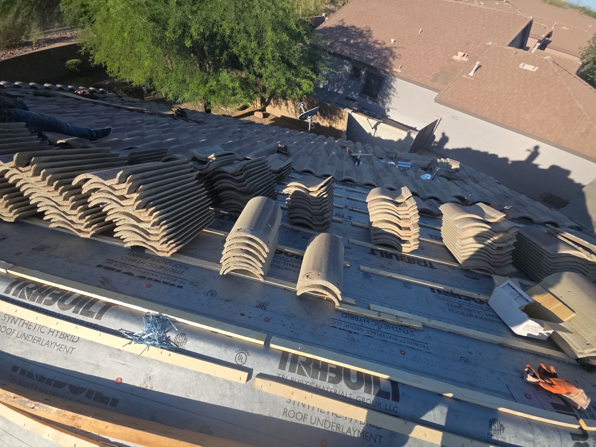 Tile reset in Gold Canyon, AZ by Weather-Tite Roofing