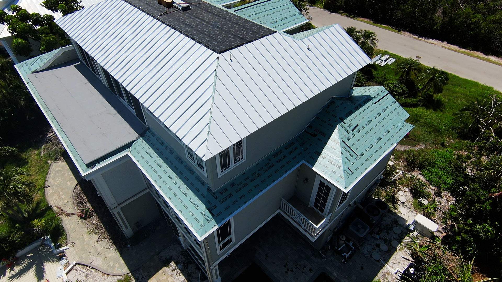 Sanibel Island Standing Seam Roof Replacement by Four Peaks Roofing