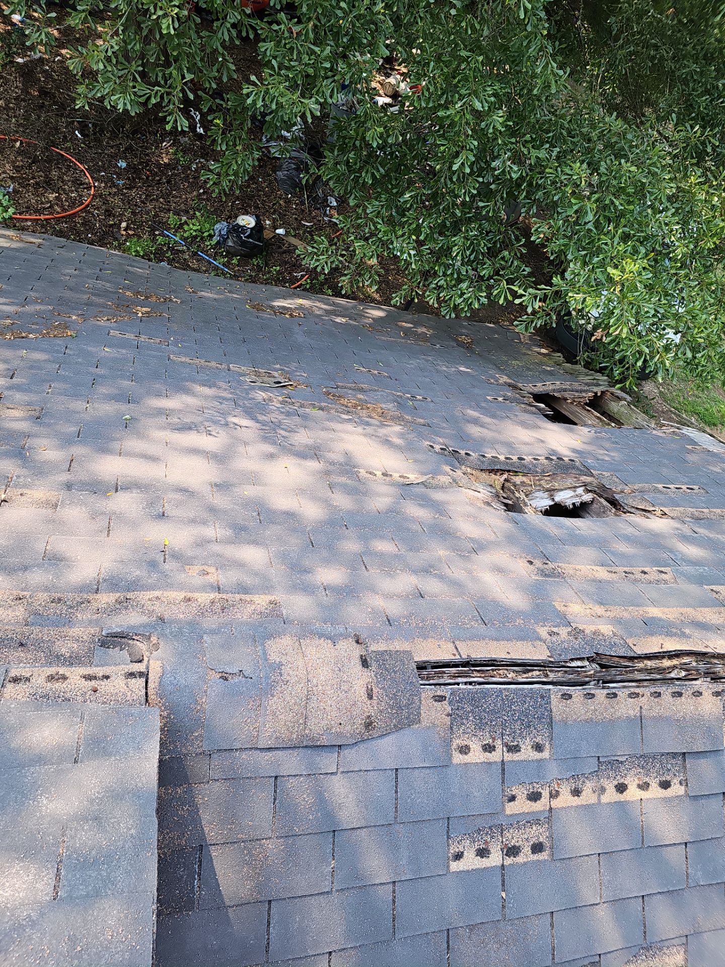 Syler roofing job by BROCK BUILDERS 