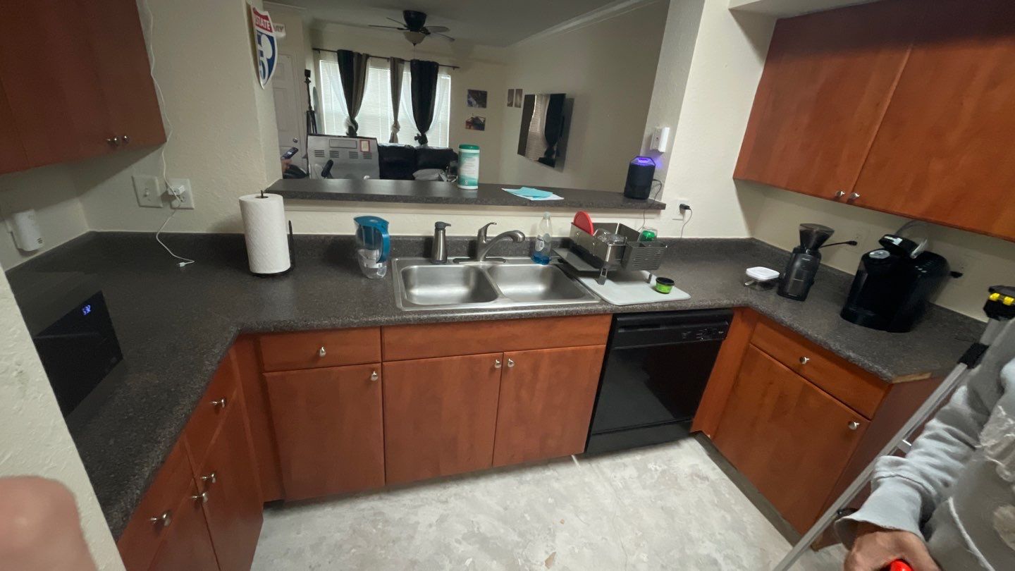 Home Remodel using LVP Flooring and Cabinets by HandyMangum