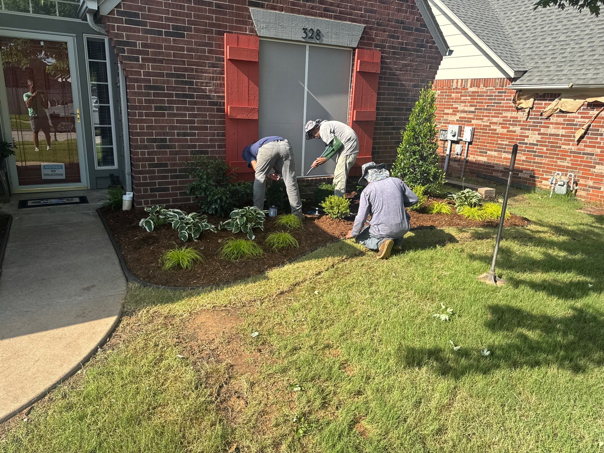 Project in Jenks, OK by BA Lawns and Landscaping LLC 