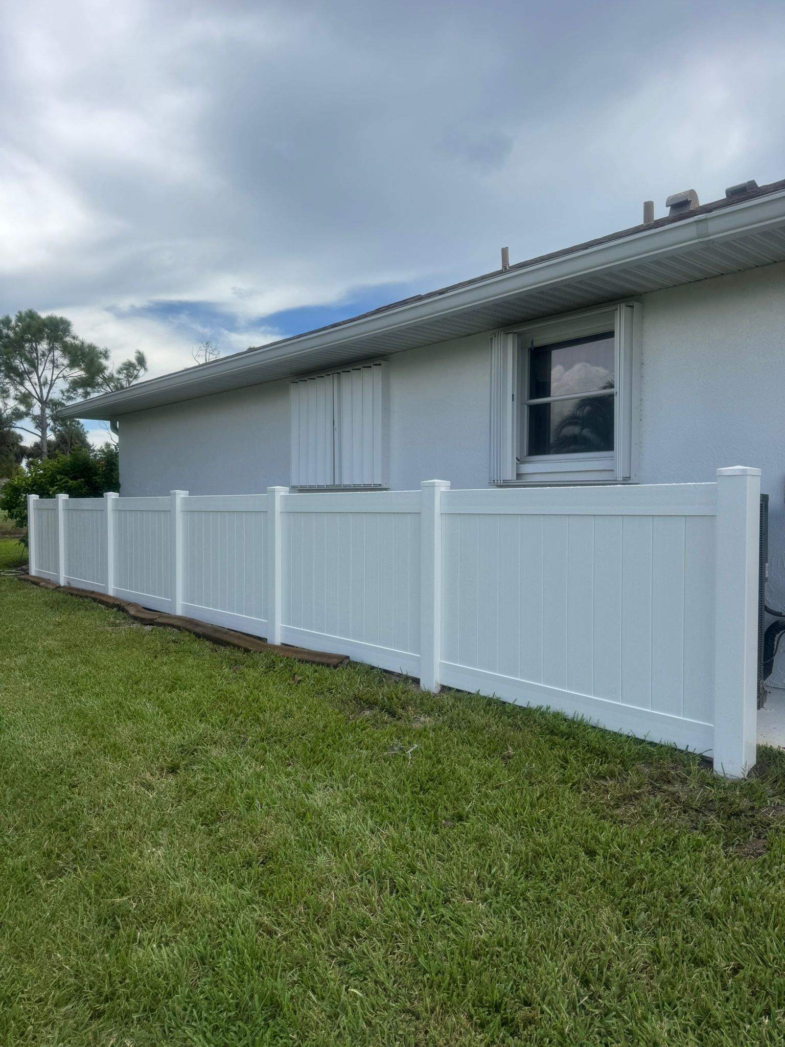 White Vinyl Fence Installation in Rotonda West by True Fence LLC