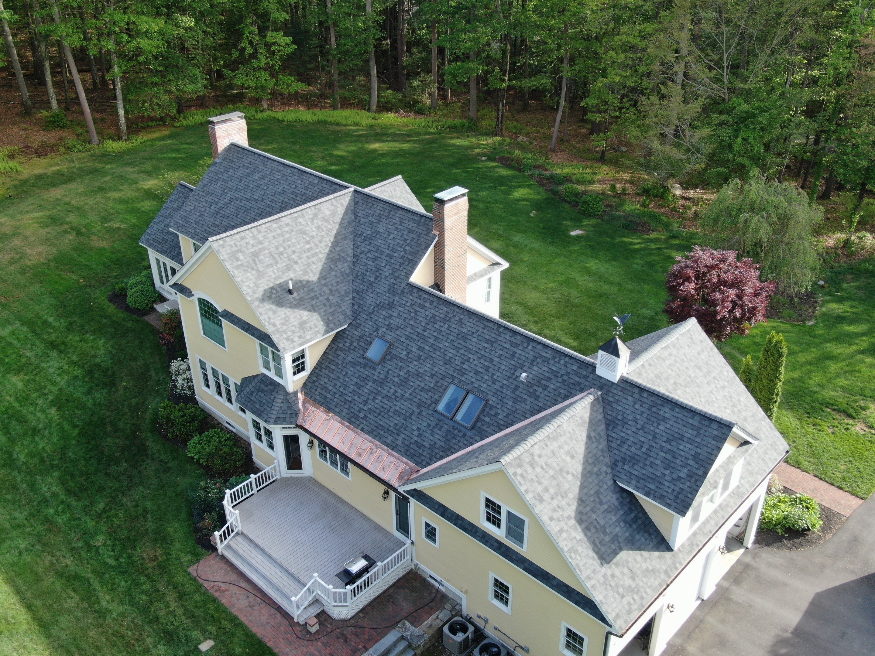 Roof Replacement with Owens Corning Shingles and Copper Flashing by Mighty Dog Roofing of Greater Middlesex County