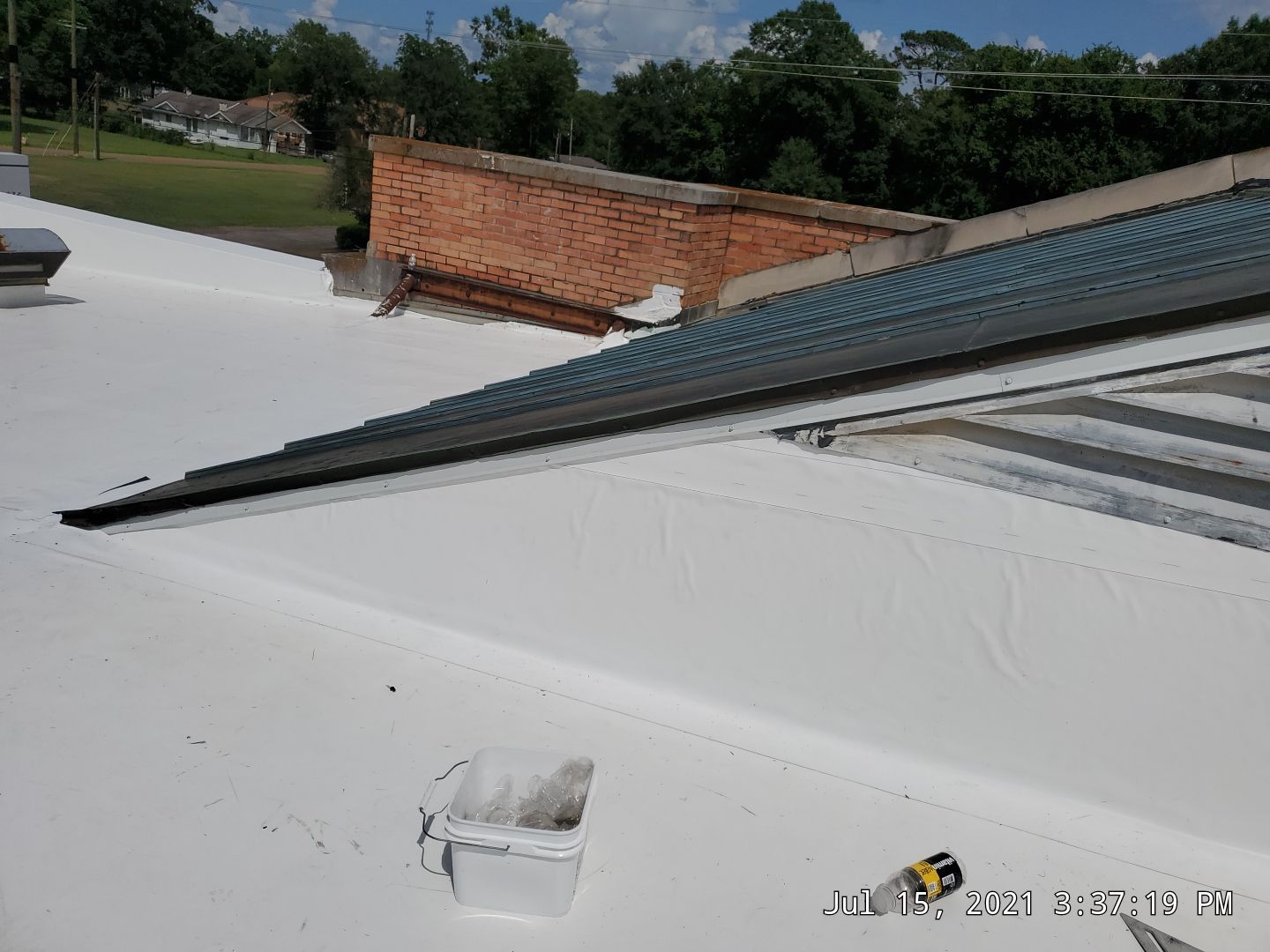 Commercial Roofing Installation using 50 mil PVC by Hostetler Roofing