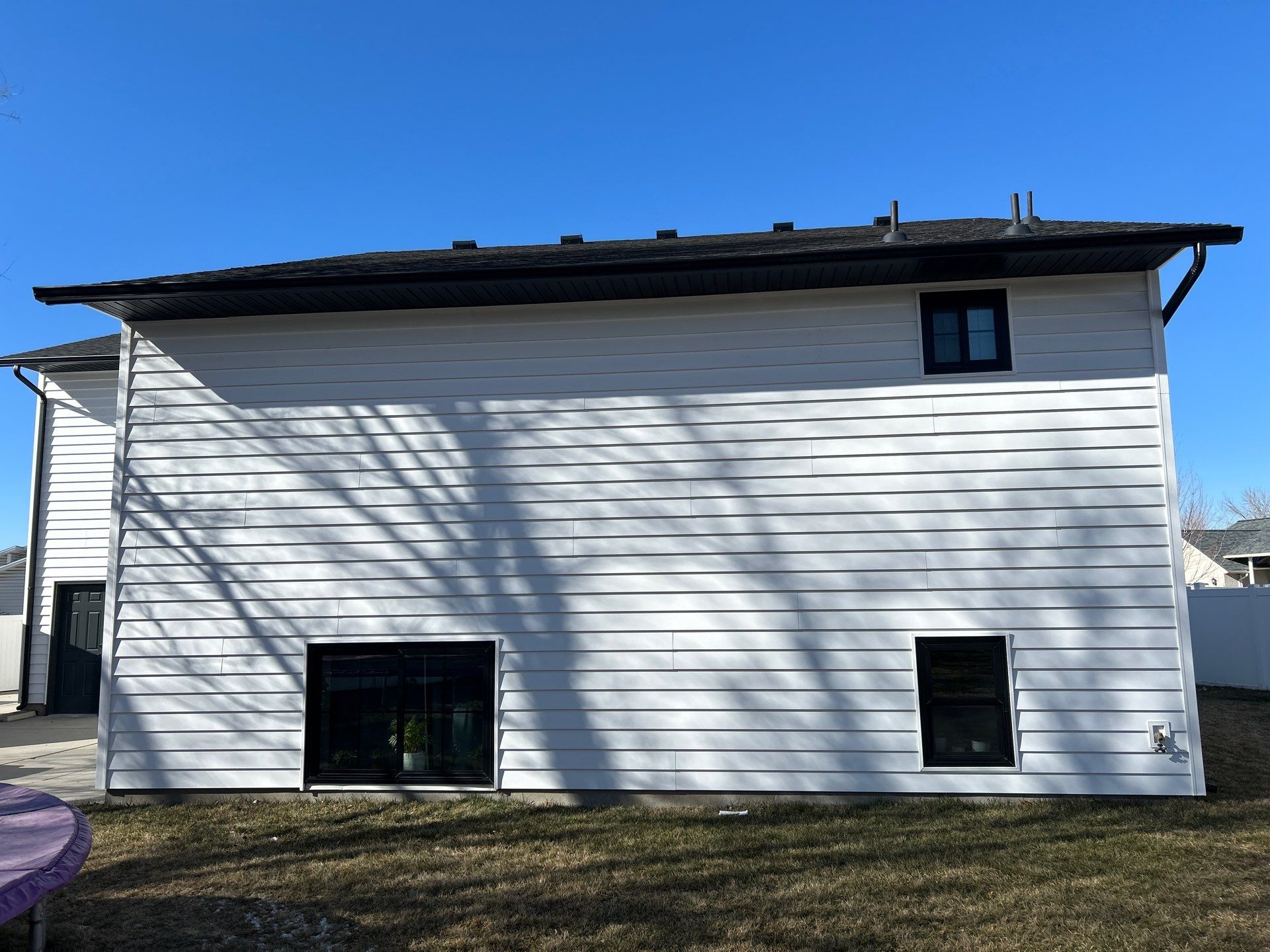 Orem | Premium Insulated Exterior Upgrade | Crisp White & Iron Gray by Ideal Siding Utah