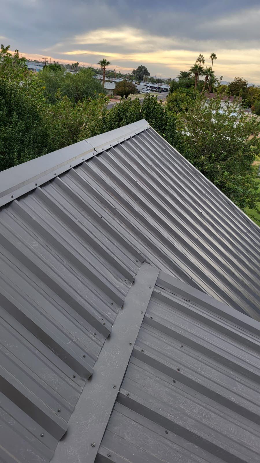 Ash Gray Exposed Fastener  by Reimagine Roofing