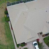 24ga 1.5" Mechanical Seam Sierra Tan by Total Roofing System The Metal Roof Experts