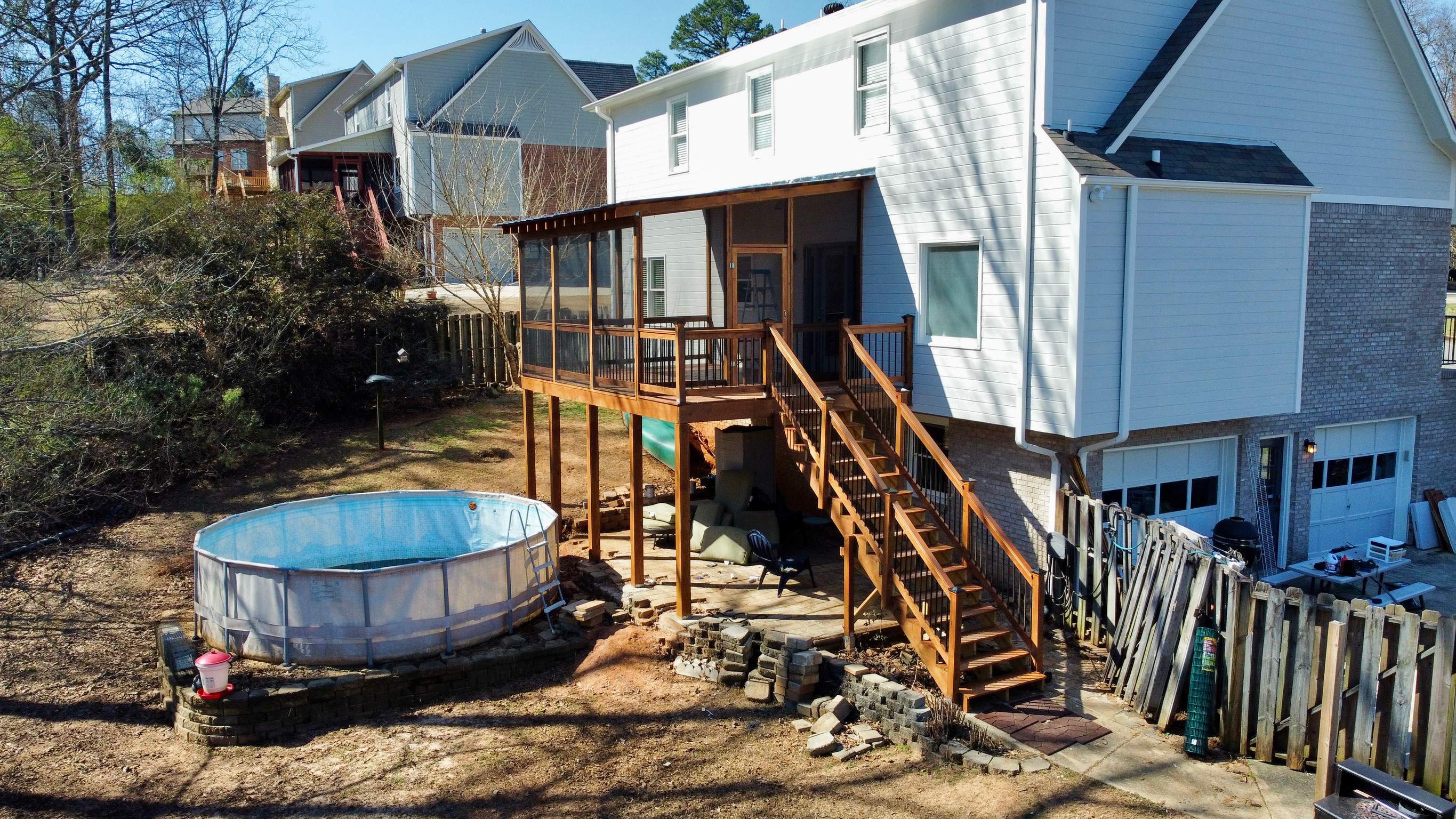 Balmoral Estates Screened Deck  by Pillar and Pine