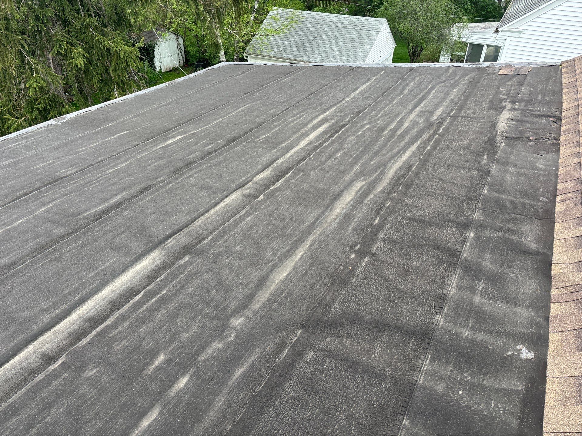 Residential Low Slope Roof using GAF Liberty SBS (Low Slope) - (Color: Weathered Wood) by Acme Exteriors