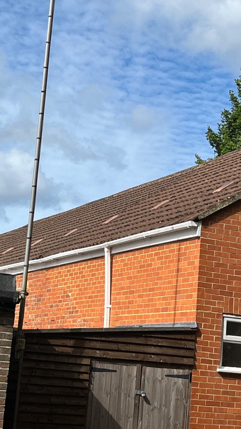 Roof Clean  - Moss Removal - Gutter Clean using Mosmatic FSC and Biocide by Ges Exterior Cleaning ltd