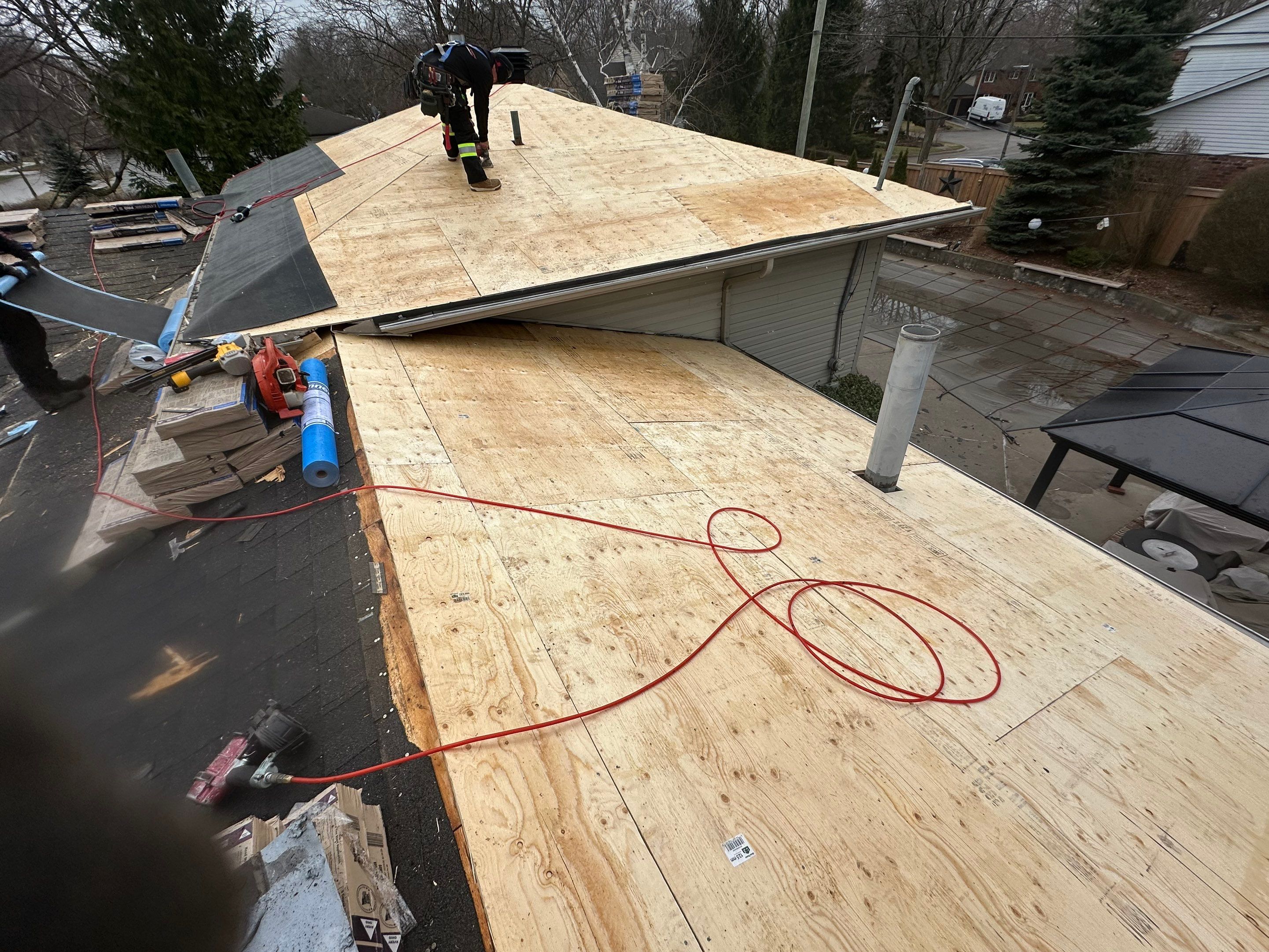 Project in Burlington by The Roofing Crew