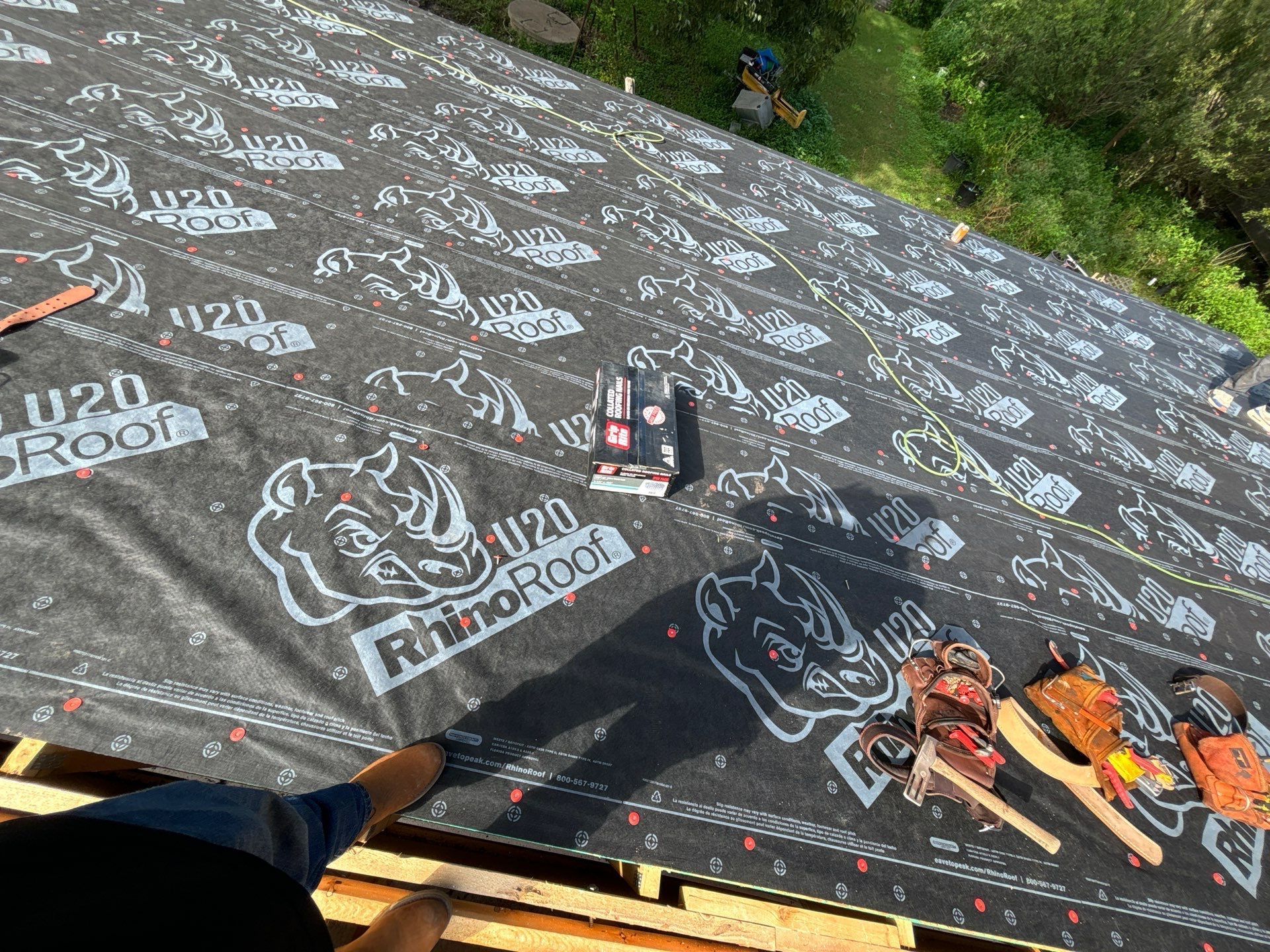 Residential Roofing Installation using Owen's Corning Duration (Lifetime) Shingles by Roof Repair Company
