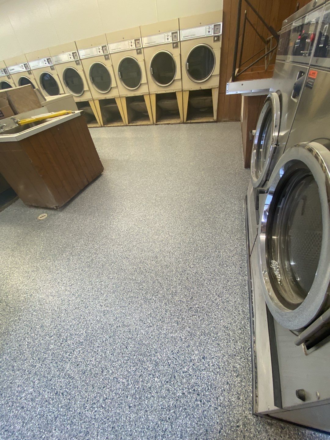 Laundromat Floor using Tidal Wave by Your1DayFloor.com