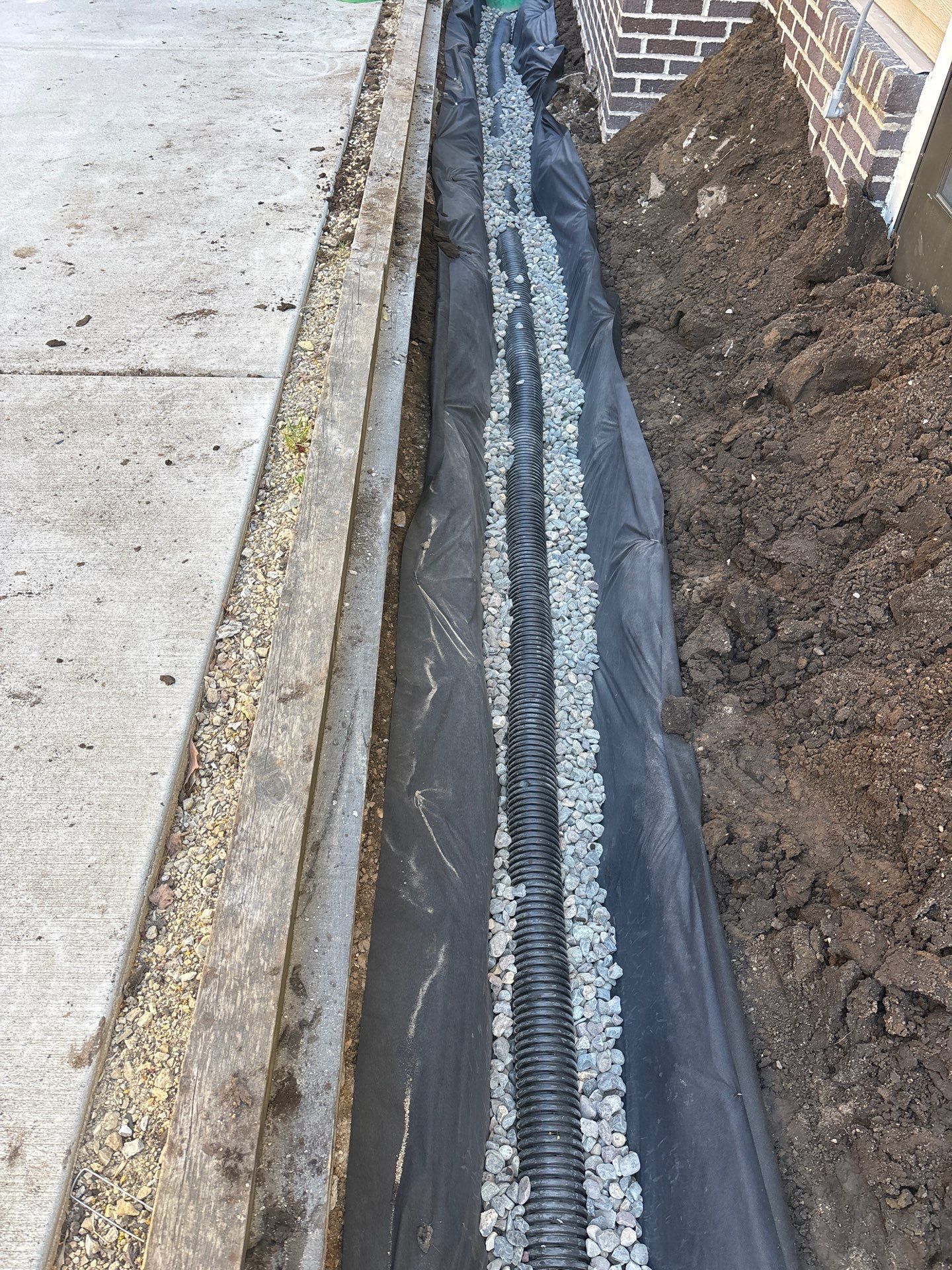 Foundation Drainage Board & French Drain in Southwest Minneapolis by Waterproofing Northeast