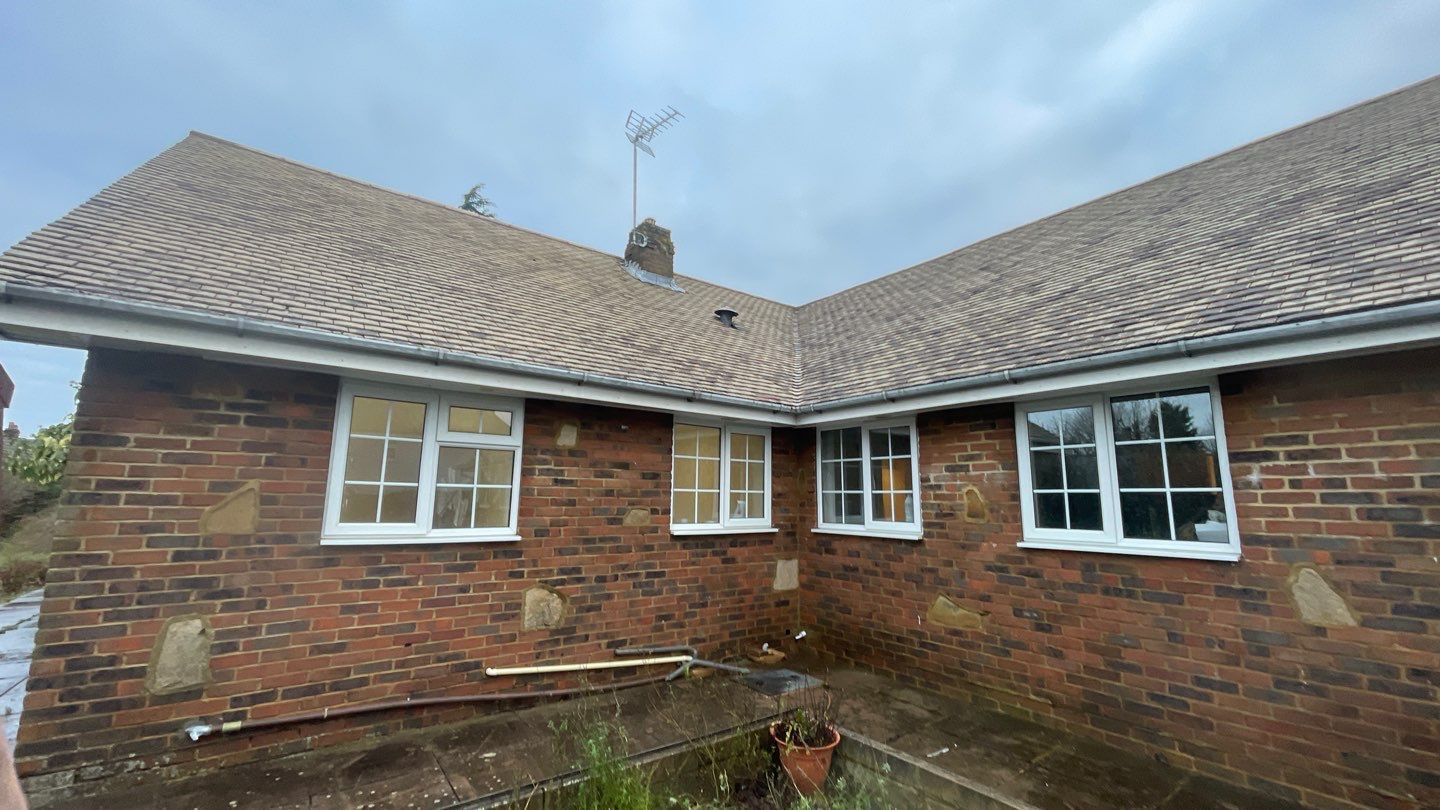 Roof Clean  - Moss Removal - Gutter Clean using Honda 15lpm Low Pressure Washing Machine by Ges Exterior Cleaning ltd