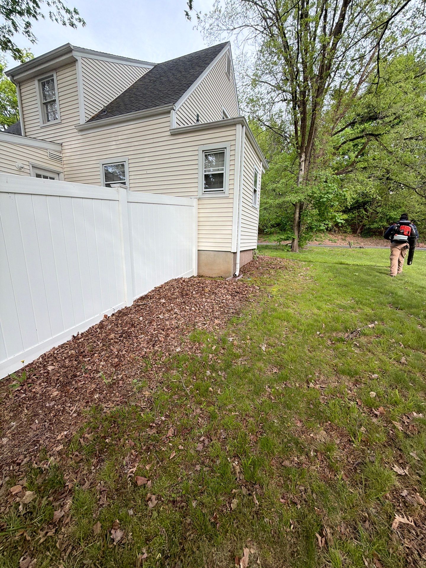 Lawn Care Visit at a Residential Property in Hamden, CT by Diamond Image LLC