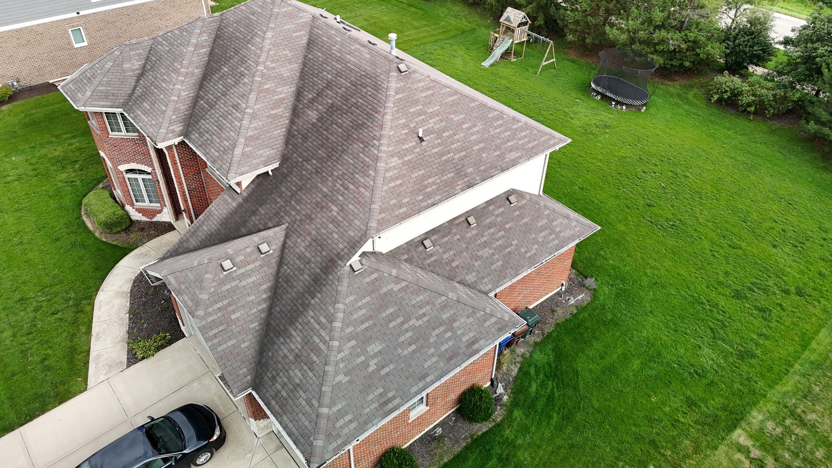 GAF Cedar Falls Roof and Velux windows by Optimal Home Improvement 
