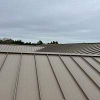 24ga 1.5" Mechanical Seam Sierra Tan by Total Roofing System The Metal Roof Experts