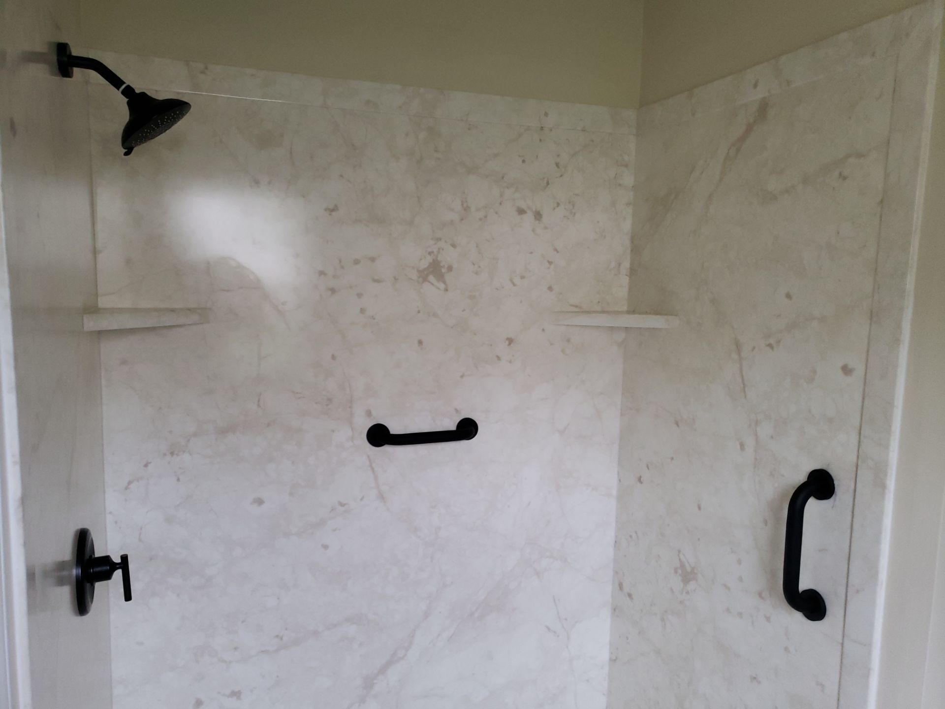 🚿 Budget-Friendly Bathroom Upgrade – No Grout, No Hassle! by A Step Above Handy LLC