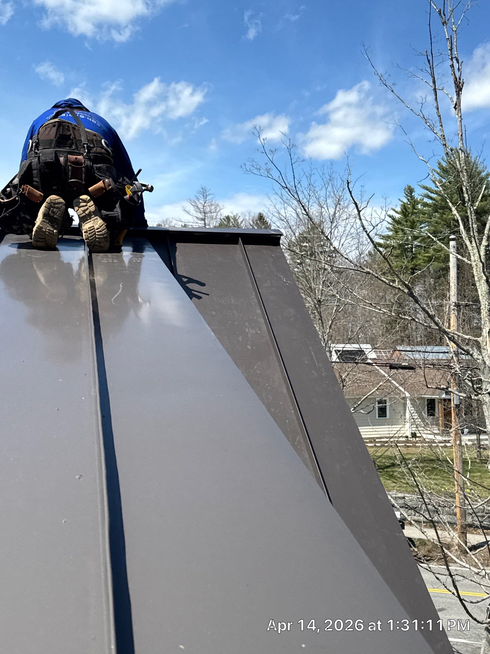 Metal Roof Leak Repair in Newfields, NH (Standing Seam Roof Fix Without Replacement) by Compass exteriors