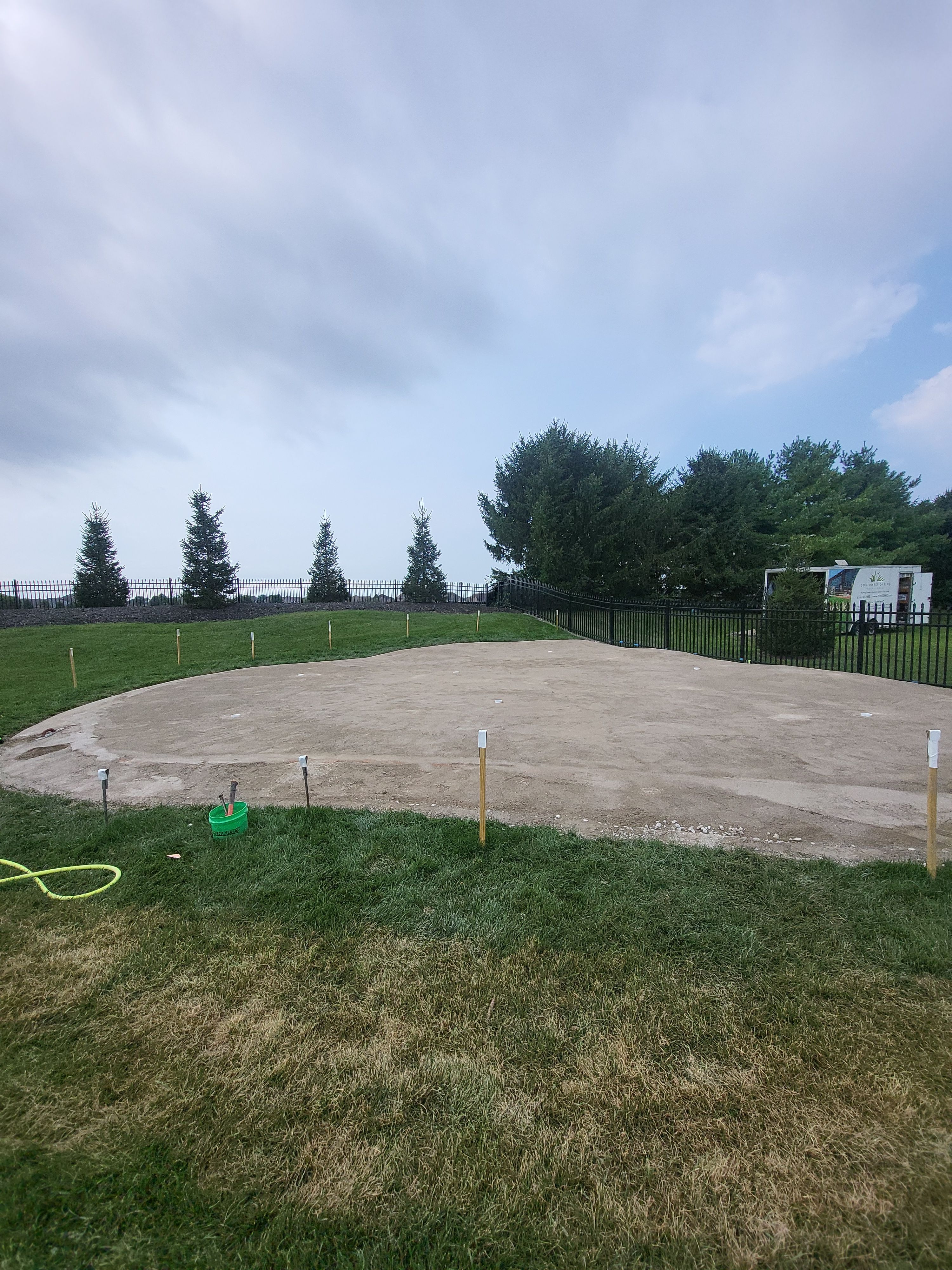 2 Custom Residential Golf Green's and 5 Tee Boxes Installation in Bargersville by Southwest Greens Midwest