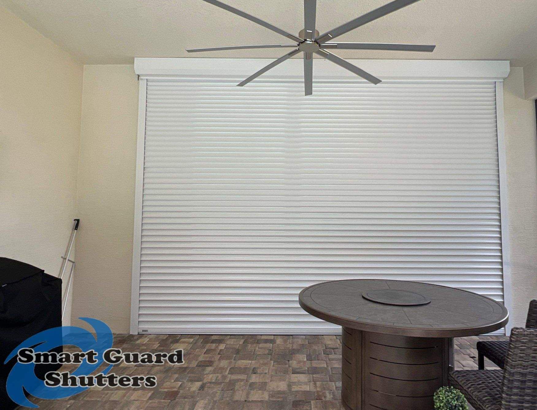 Rolling Shutter in White by Smart Guard Shutters