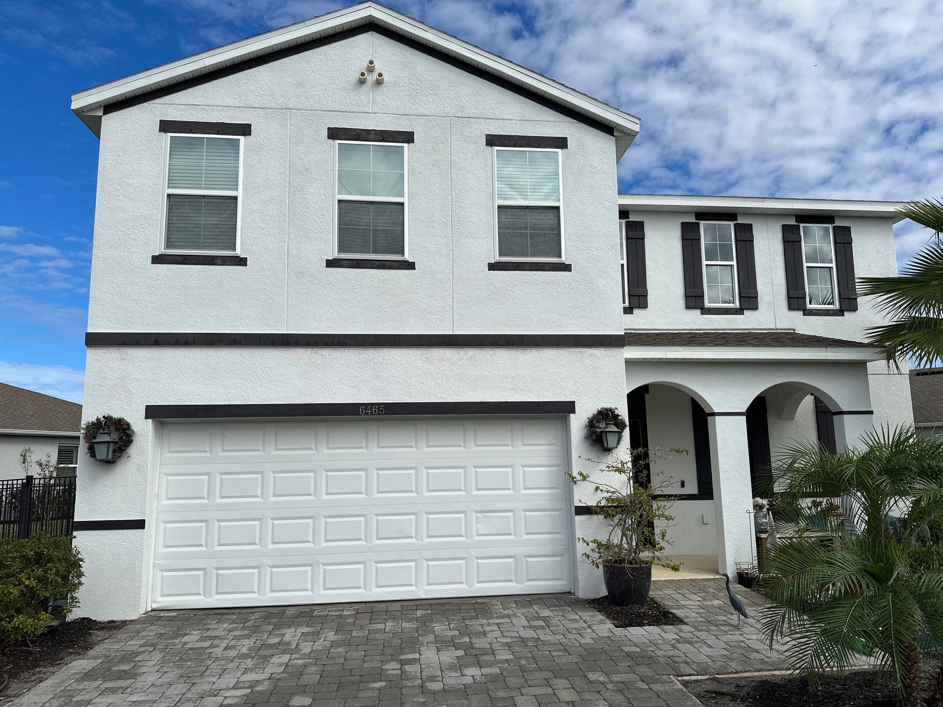 2-Story House Wash & Paver Driveway Cleaning in Trevesta Community, Palmetto, FL | Sunshine AquaWash by Sunshine AquaWash
