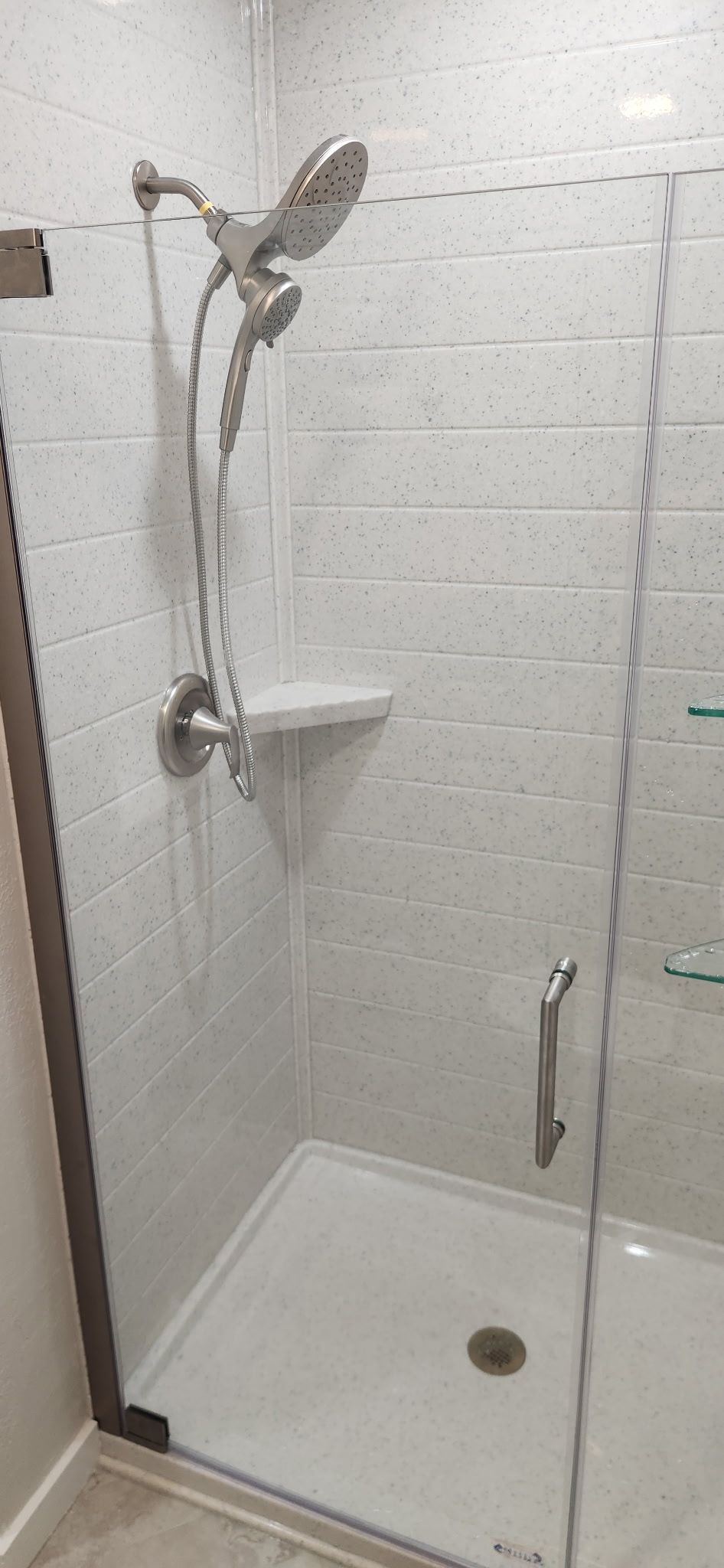 Small Bathroom Remodel by Cornerstone Home Builders, LLC