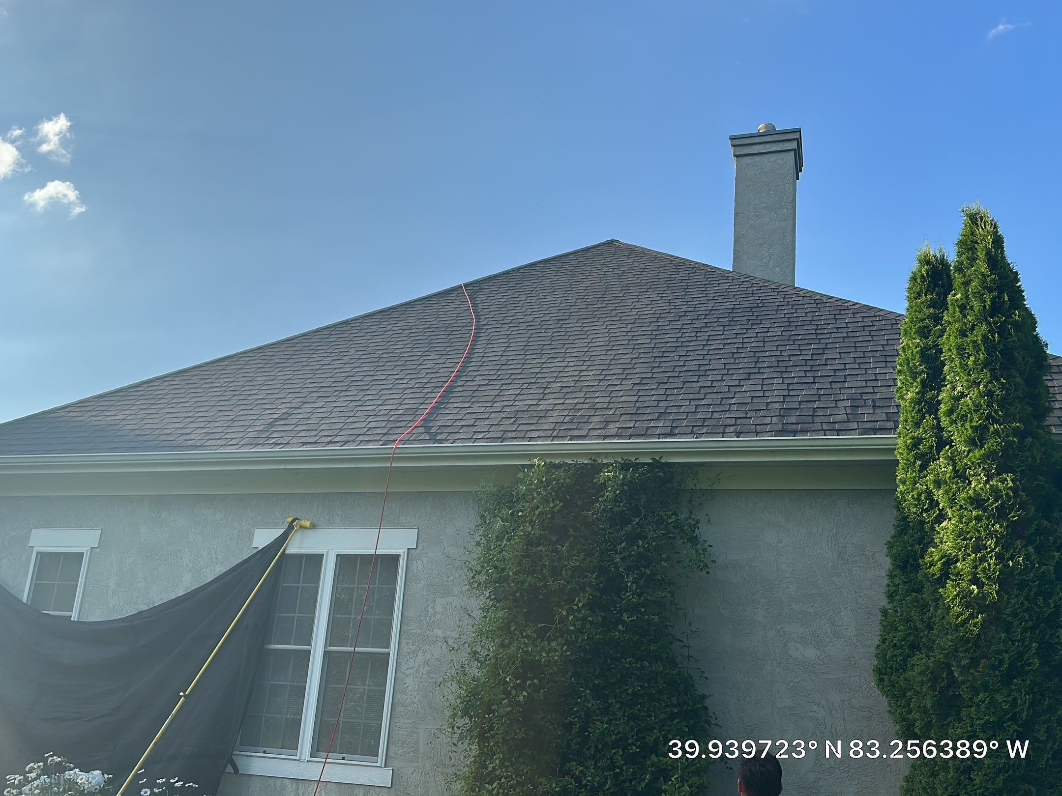 Residential Roofing Installation using Atlas Pinnacle Black Shingles by 614 Exteriors