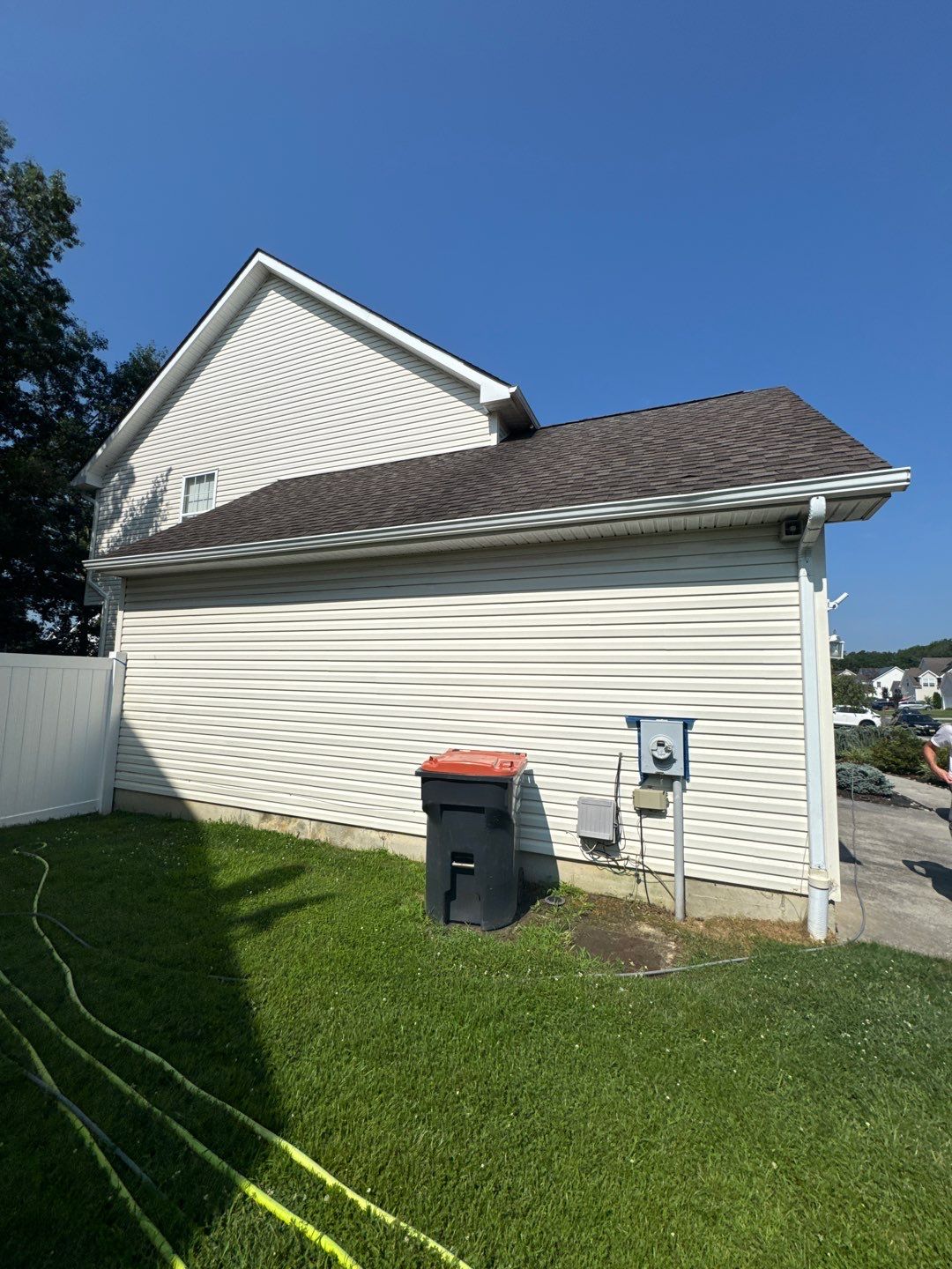 Residential Cleaning using House SoftWash by SJ Exterior